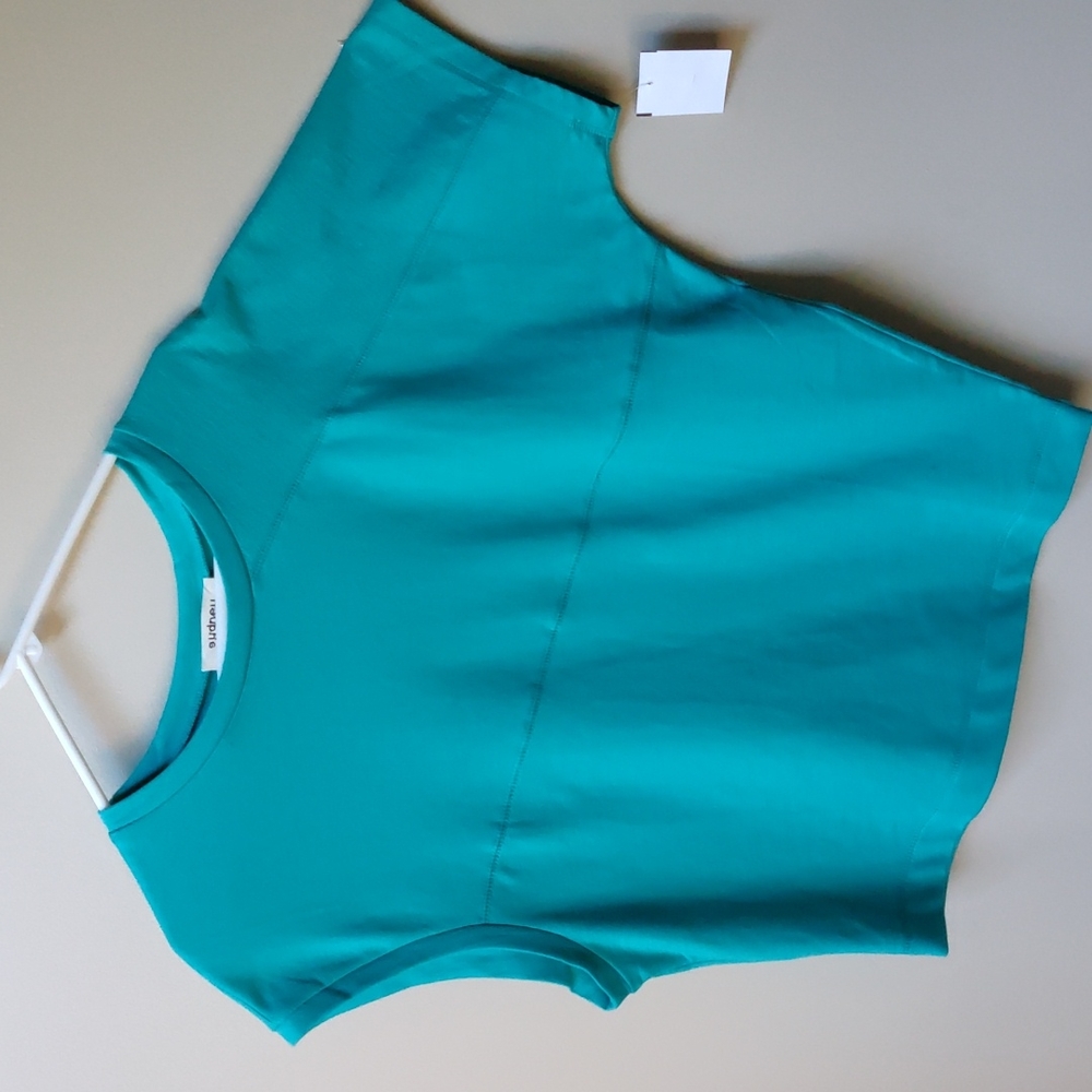 NWT Sydney Asymmetric Sweatshirt Turquoise S